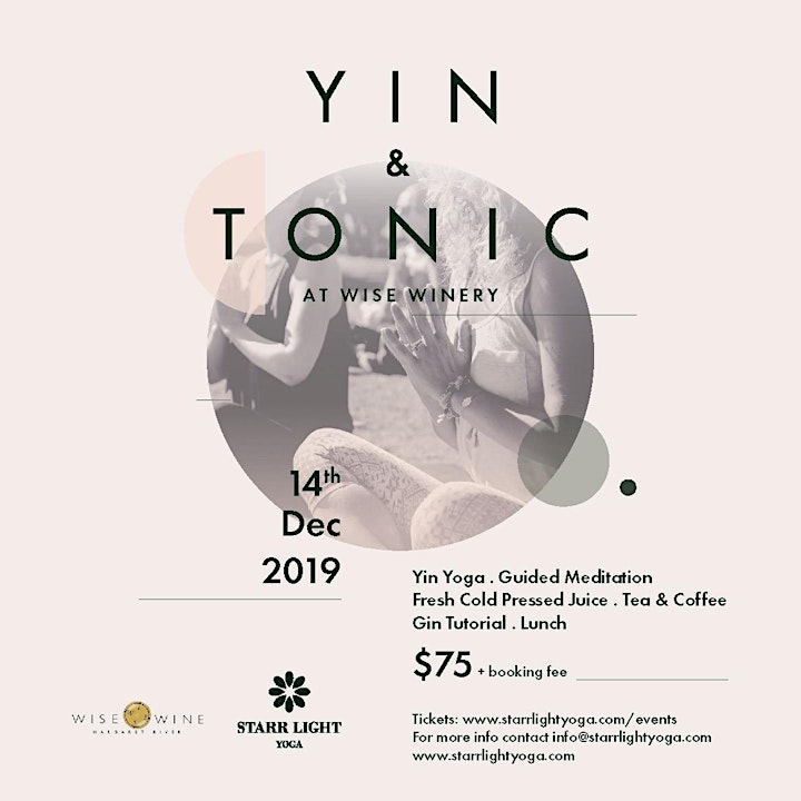 Yin & Tonic at Wise Winery image