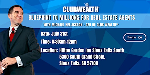 Imagem principal do evento Blueprint to Millions for Real Estate Agents | Sioux Falls, SD