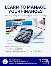 Learn to Manage Your Finances: Spending Plans (Budgeting) primary image