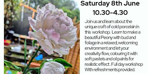 Cold Porcelain Peony Workshop primary image