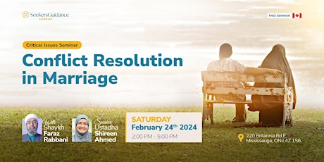 Image principale de Critical Issues Seminar: Conflict Resolution in Marriage