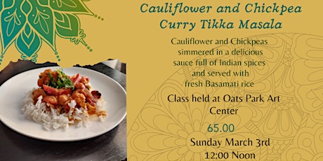 Image principale de OAS: Cauliflower and Chickpea Tikka Masala Class