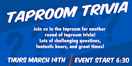 Primaire afbeelding van Taproom Trivia at Trailside!