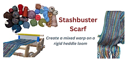 Imagen principal de Stashbuster Scarf - Creating a Mixed Warp on the Rigid Heddle Loom