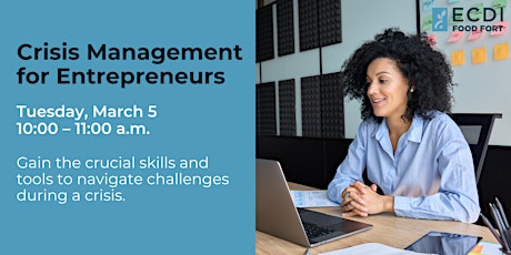 Imagem principal de Crisis Management for Entrepreneurs