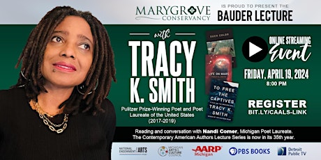 Online Event: The CAALS Bauder Lecture with Tracy K. Smith