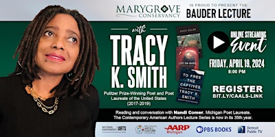 Imagem principal de Online Event: The CAALS Bauder Lecture with Tracy K. Smith