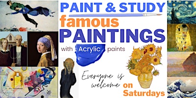 Imagen principal de PAINT & STUDY famous Paintings - every Saturday - [LIVE in ZOOM]