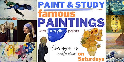 Imagen principal de PAINT & STUDY famous Paintings - every Saturday - [LIVE in ZOOM]