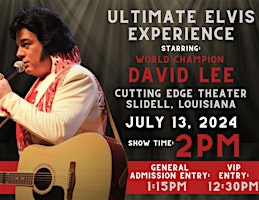 Imagem principal do evento “Ultimate Elvis Experience ”Starring World Champion David Lee