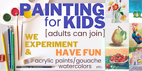 Primaire afbeelding van PAINTING for KIDS [7-12y.o.] - every Wednesday - [LIVE in ZOOM]