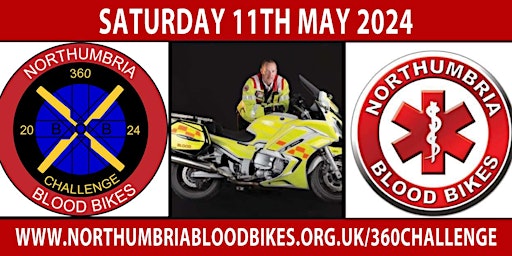Imagem principal do evento Northumbria Blood Bikes 360 Challenge 2024