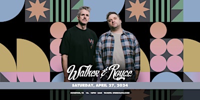 Imagem principal de WALKER & ROYCE - Stereo Live Houston