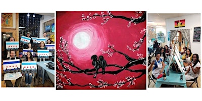 Hauptbild für BYOB Sip & Paint Class “Lovebirds”
