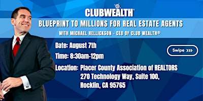 Imagem principal do evento Blueprint to Millions for Real Estate Agents | Rocklin, CA