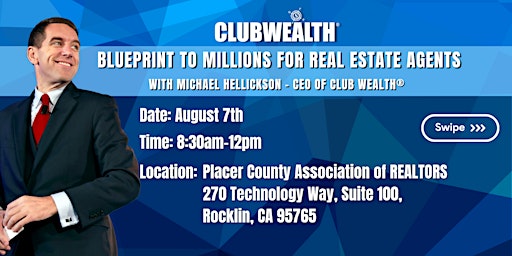 Primaire afbeelding van Blueprint to Millions for Real Estate Agents | Rocklin, CA