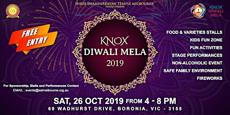 Knox Diwali Mela 2019 primary image
