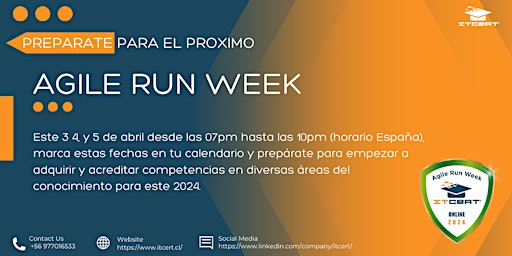 Imagen principal de Agile Run Week Online 2024