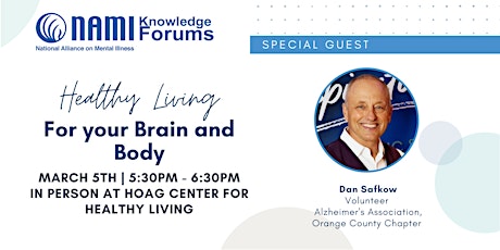 Imagem principal do evento Knowledge Forum - Healthy Living for your Brain and Body
