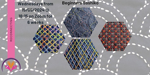 Primaire afbeelding van Sashiko for Beginners - Week 5