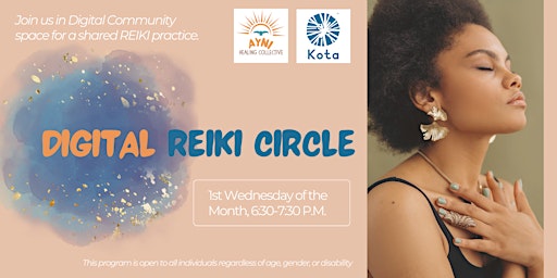 Imagem principal do evento Ayni Healing Collective Monthly Digital Reiki Circle