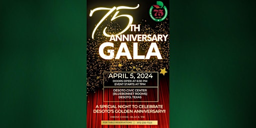 Imagem principal do evento DeSoto's 75th Anniversary Gala