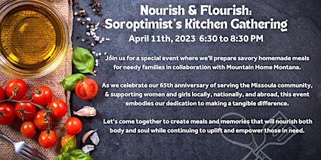 Nourish & Flourish: Soroptimist's Kitchen Gathering