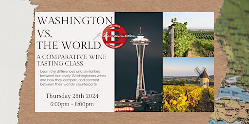 Primaire afbeelding van Washington Vs The world: Comparative Wine Tasting @J.Bookwalter