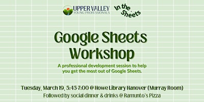 UVYP Google Sheets Beginner Workshop primary image