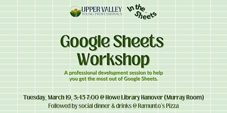 UVYP Google Sheets Beginner Workshop primary image