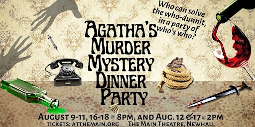 Imagem principal do evento Agatha’s Murder Mystery Dinner Party presented by ME Main Productions