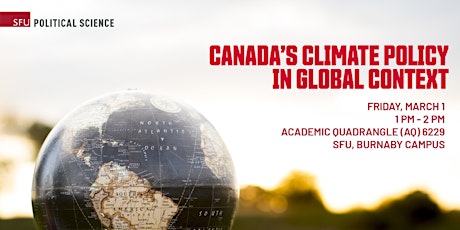 Imagem principal do evento Canada’s Climate Policy in Global Context