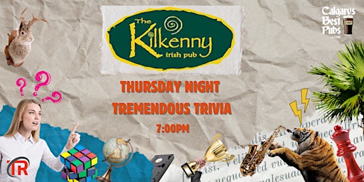 Imagem principal do evento Calgary The Kilkenny Irish Pub Thursday Night Trivia