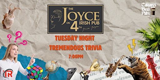 Imagem principal do evento Calgary at Joyce on 4th Tuesday Night Trivia!