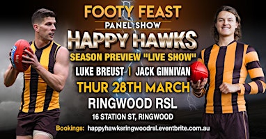 Imagem principal do evento Happy Hawks Season Preview "Live Show"
