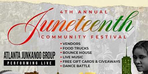 Imagem principal do evento 4th Annual Juneteenth Community Festival hosted by Service to Humanity, Inc