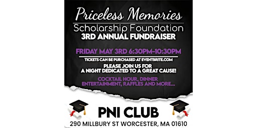 Image principale de Priceless Memories Scholarship Foundation's 3rd Annual Fundraiser