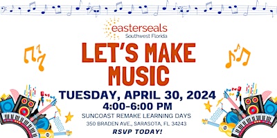 Easterseals Let's Make Music - Suncoast Remake Learning Days primary image
