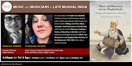 MUSIC & MUSICIANS IN LATE MUGHAL INDIA: Histories of the Ephemeral