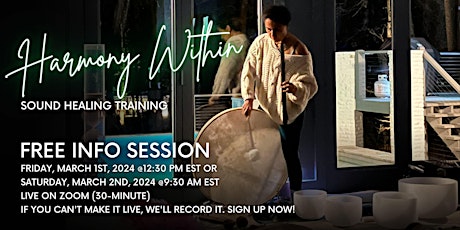 Sound Healing Training - INFO SESSION
