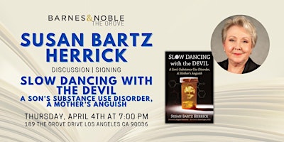 Imagem principal do evento Susan Bartz Herrick discusses SLOW DANCING WITH THE DEVIL at B&N The Grove