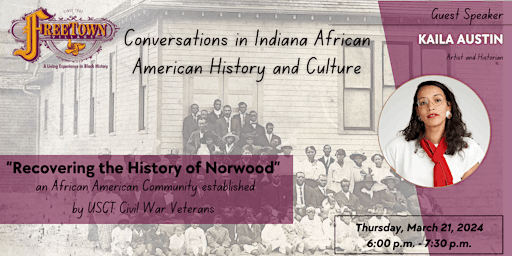 Imagen principal de Conversations In Indiana African American History & Culture  3/21/2024