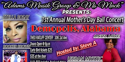 Primaire afbeelding van 1st Annual Mother's Day Ball Concert