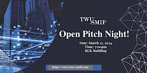 TWU SMIF Open Pitch Night primary image