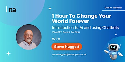 Imagen principal de 1 hour to change your world forever. Introduction to Ai and Chatbots