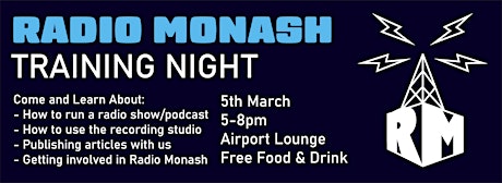 Radio Monash Training Night! primary image