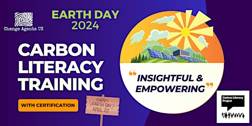 Imagem principal do evento EARTH DAY: Carbon Literacy Training