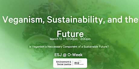 MSA for Discourse - Veganism, Sustainability, and the Future primary image