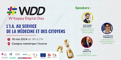 Afterwork WDD - Intelligence Artificielle,  Médecine et Citoyen primary image