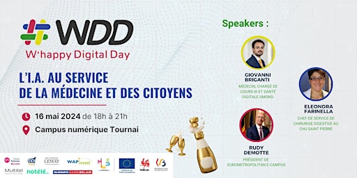 Imagem principal do evento Afterwork WDD - Intelligence Artificielle,  Médecine et Citoyen